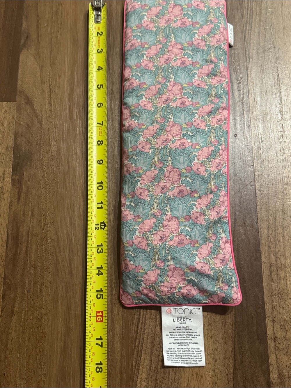 Tonic x Liberty Floral Heat Pillow in Pink and Teal
